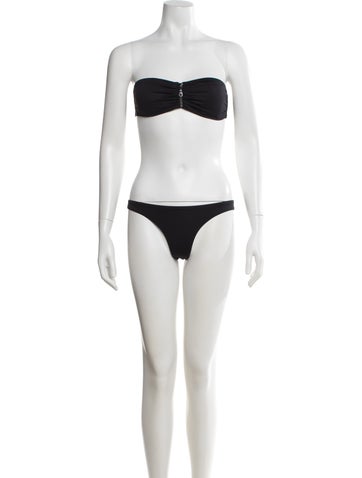 Pre-owned Melissa Odabash Bikini W/ Tags In Black