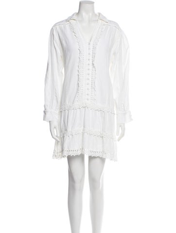 Pre-owned Melissa Odabash Mini Dress In White