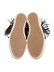Odd Molly Leather Fringe Trim Accent Sneakers