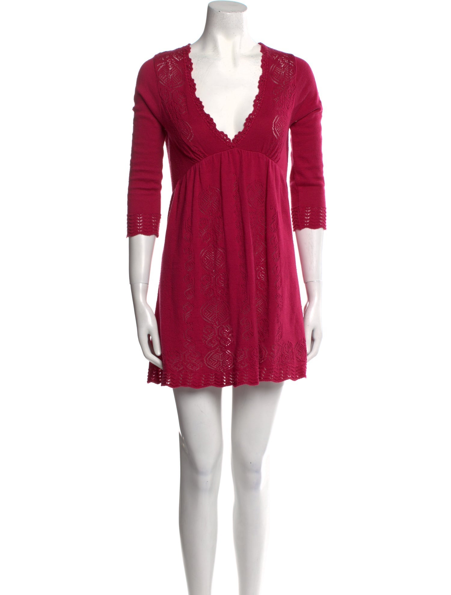 Odd Molly Plunge Neckline Mini Dress