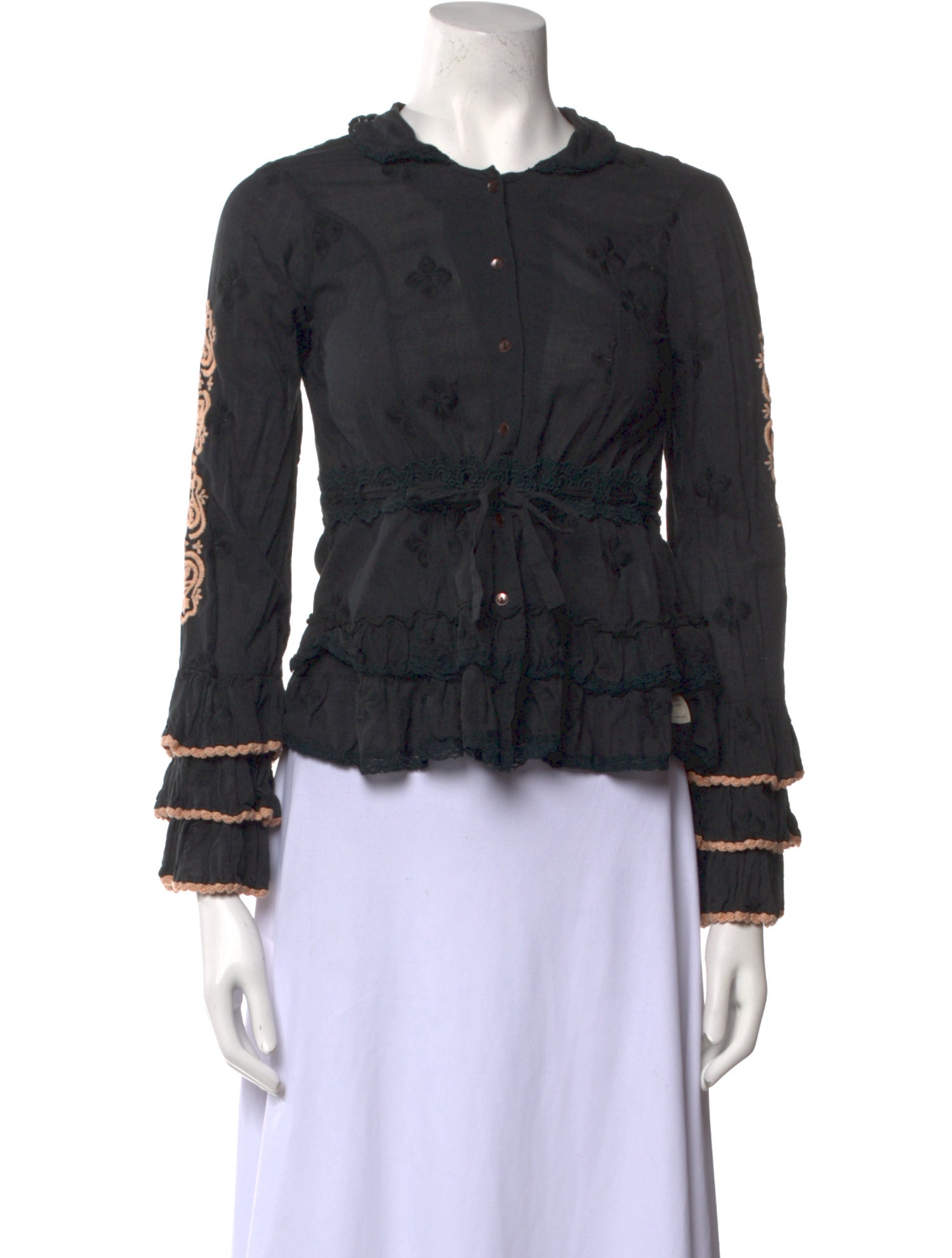 Odd Molly Mock Neck Long Sleeve Crop Top