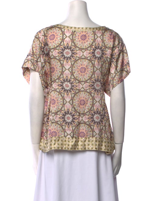 Odd Molly Printed Scoop Neck Blouse