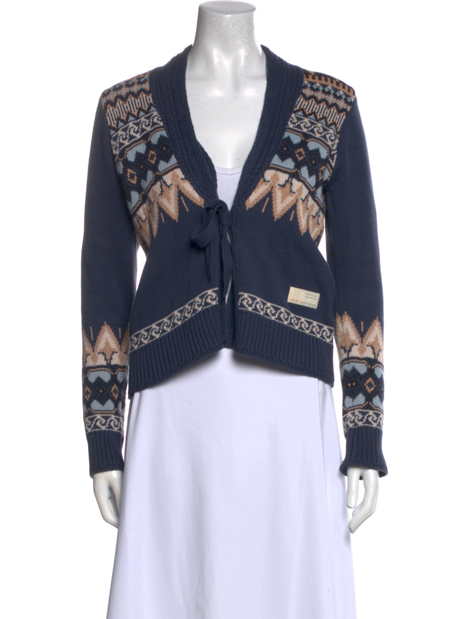 Odd Molly Printed V-Neck Sweater