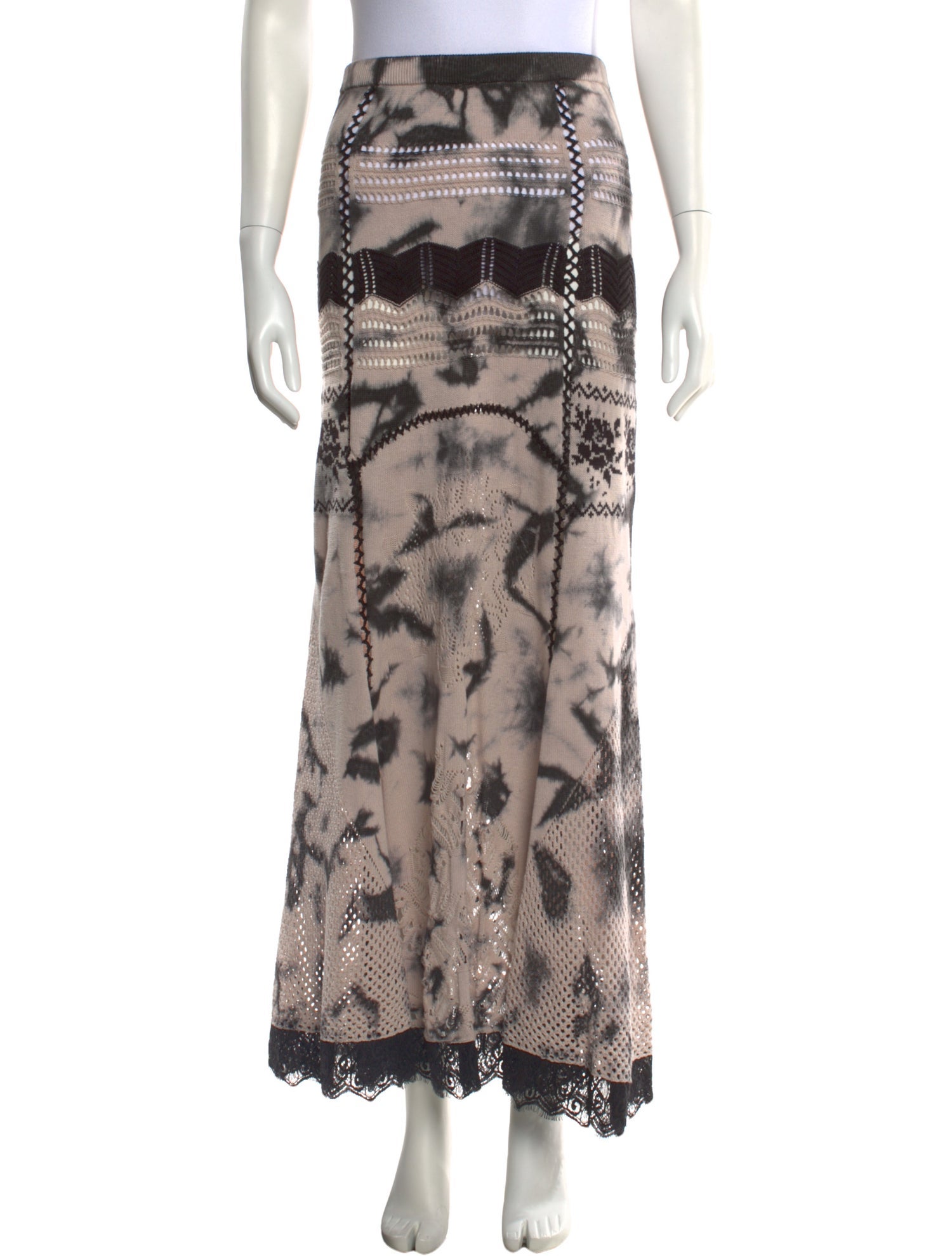 Odd Molly Tie-Dye Print Long Skirt