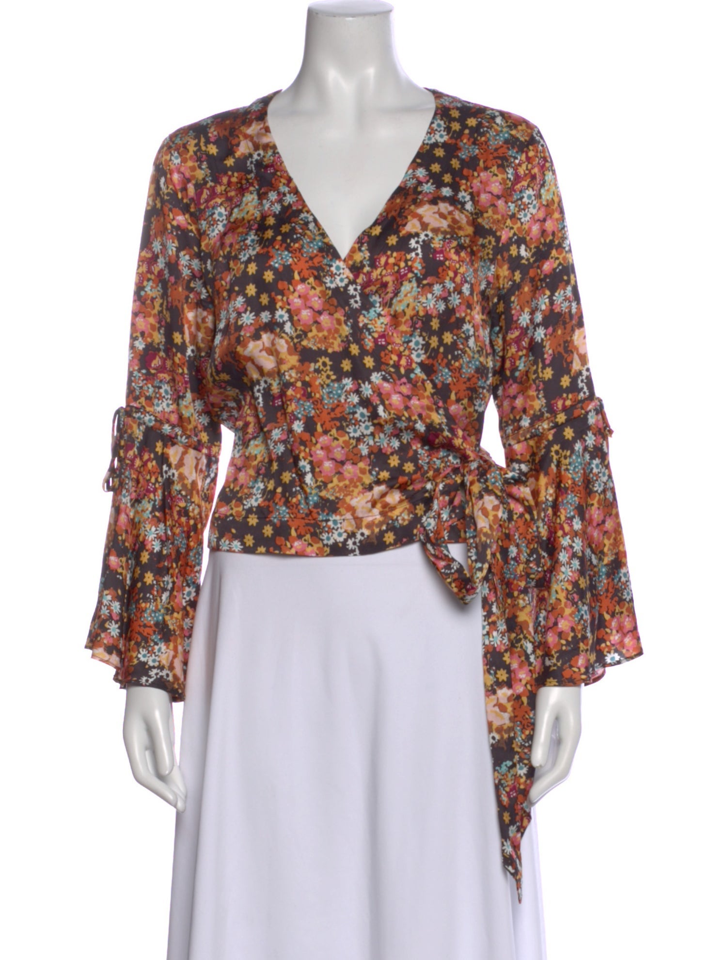 Odd Molly Floral Print V-Neck Blouse