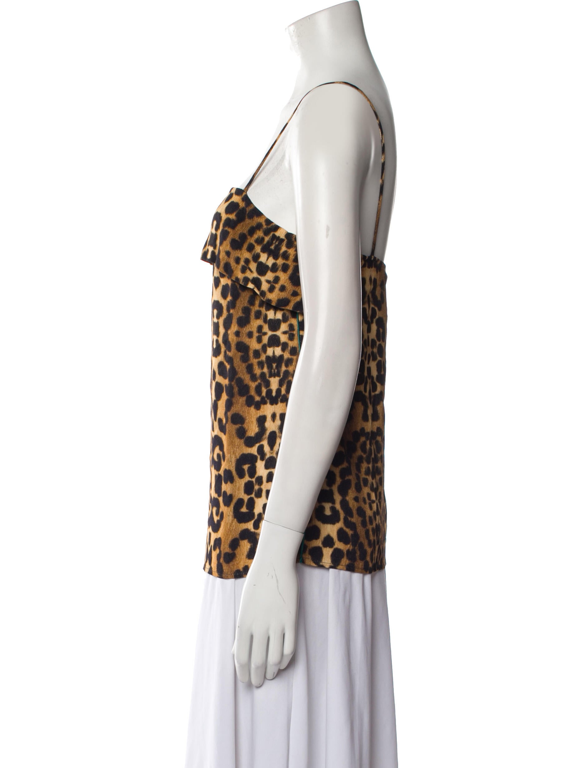Odeeh Animal Print Square Neckline Top w/ Tags