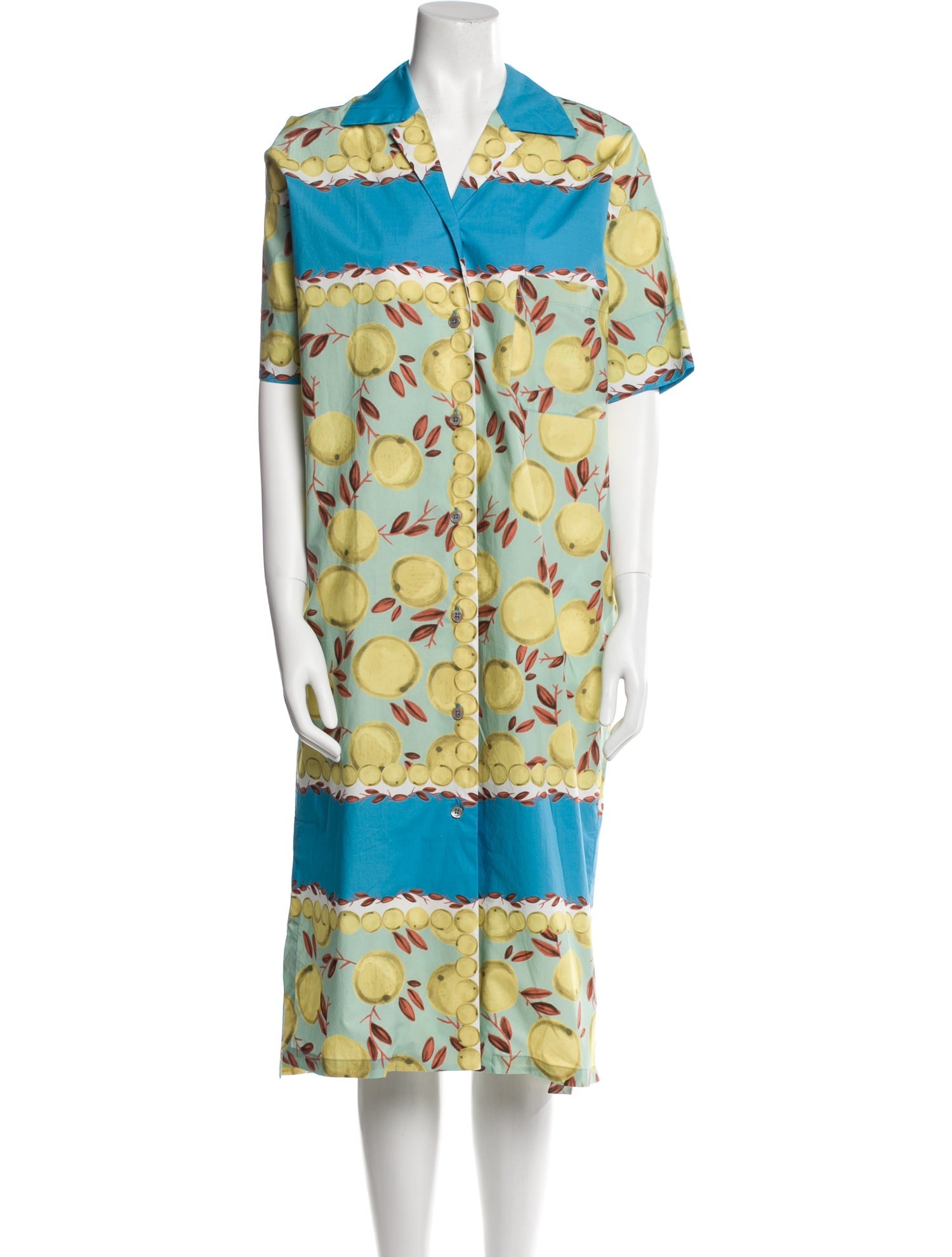 Odeeh Colorblock Pattern Midi Length Dress w/ Tags