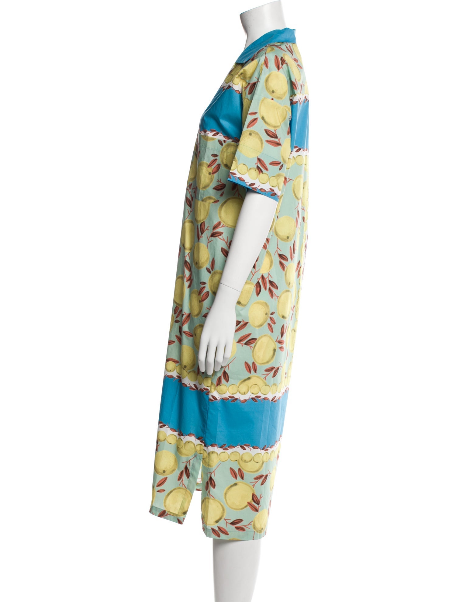 Odeeh Colorblock Pattern Midi Length Dress w/ Tags