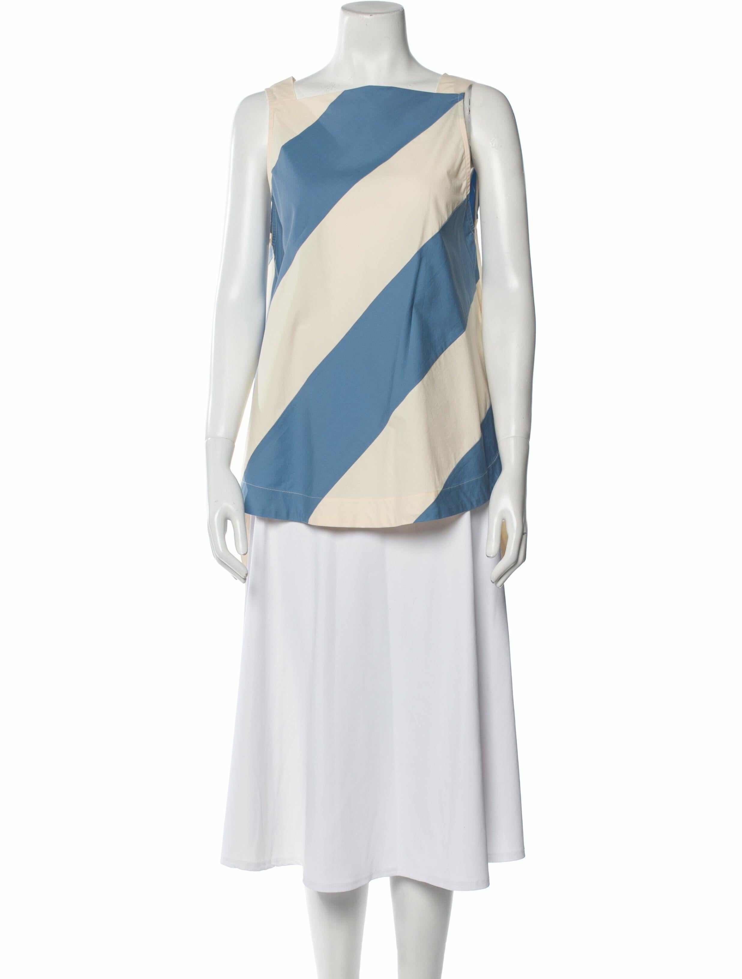 Odeeh Striped One-Shoulder Tunic w/ Tags