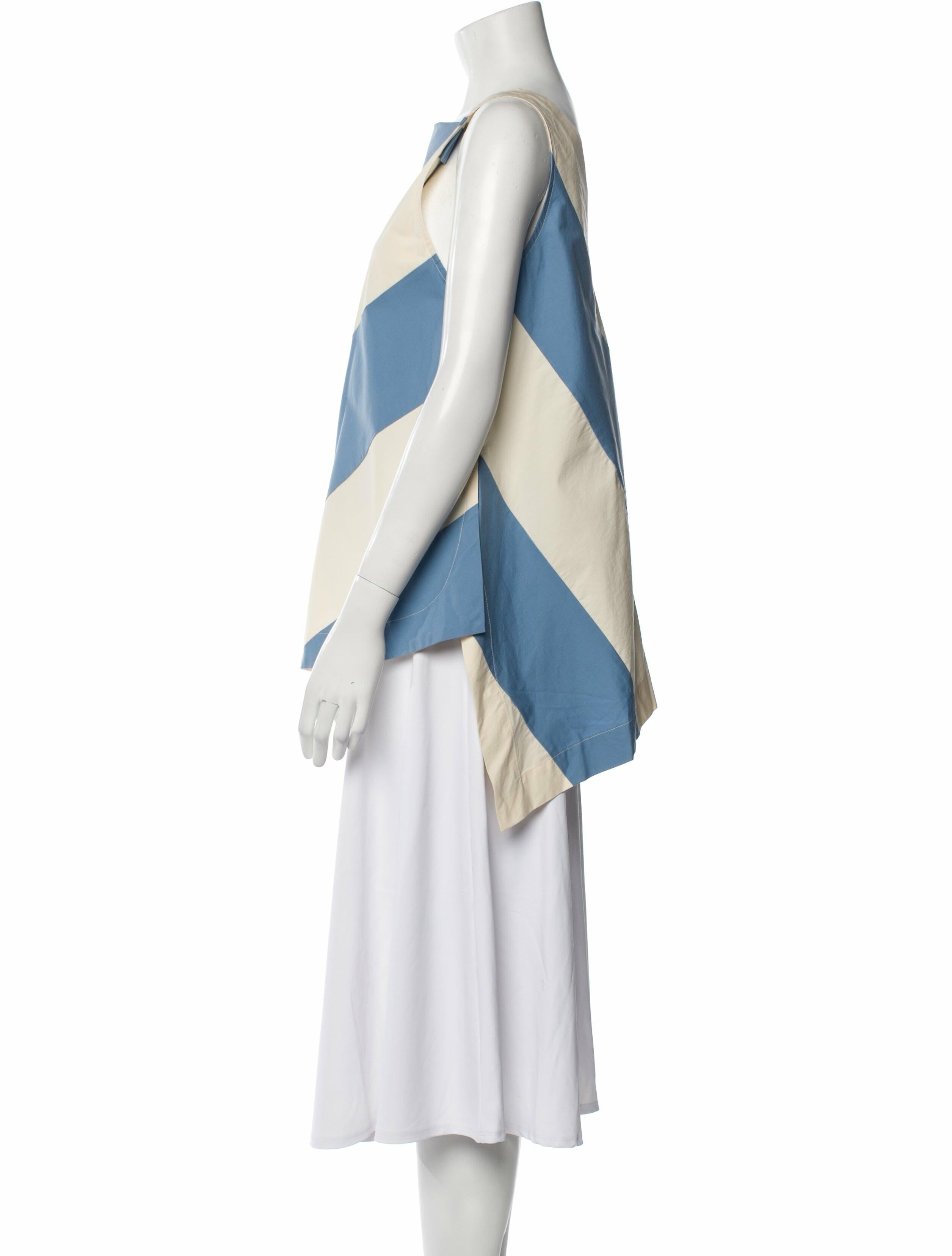 Odeeh Striped One-Shoulder Tunic w/ Tags