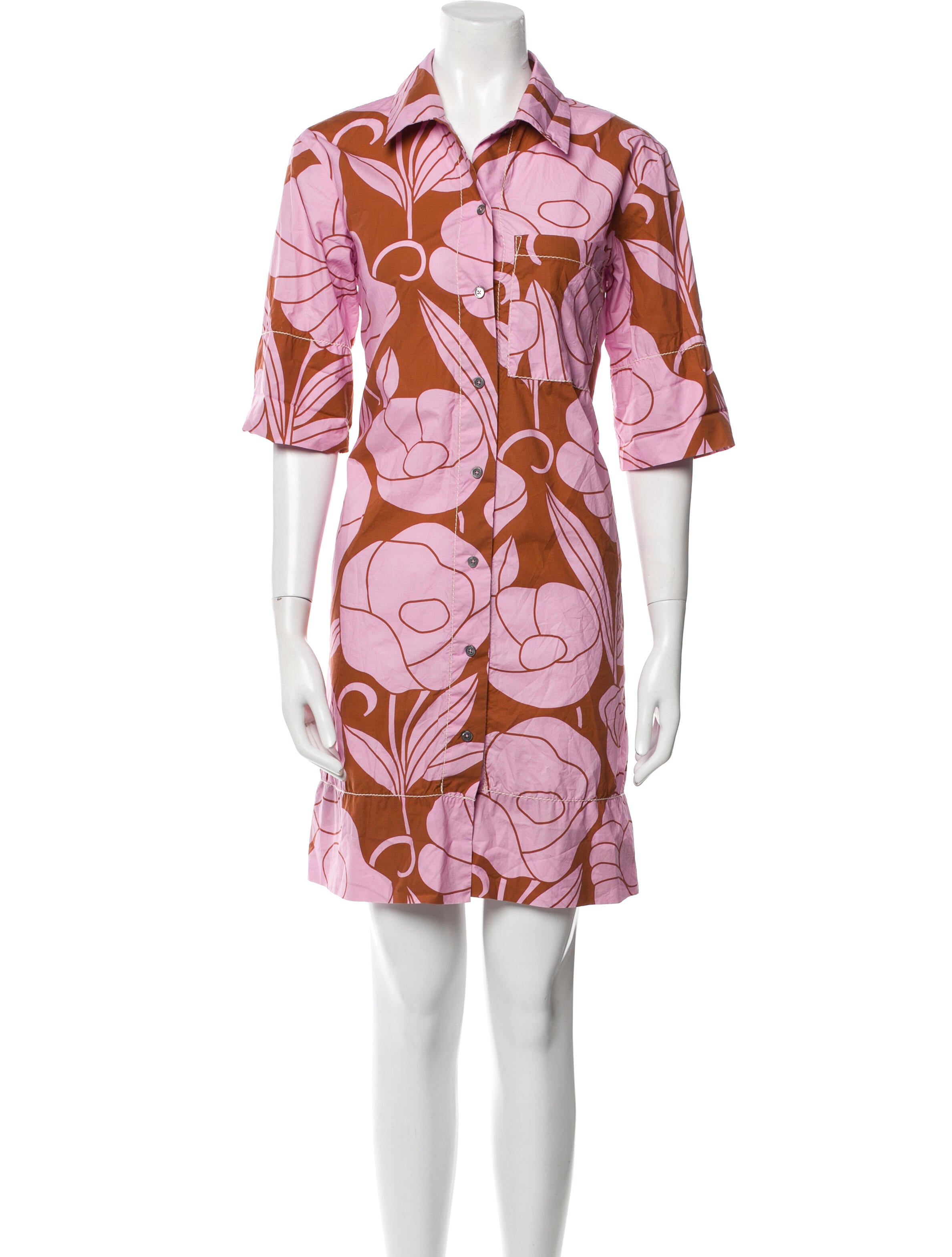 Odeeh Floral Print Mini Dress