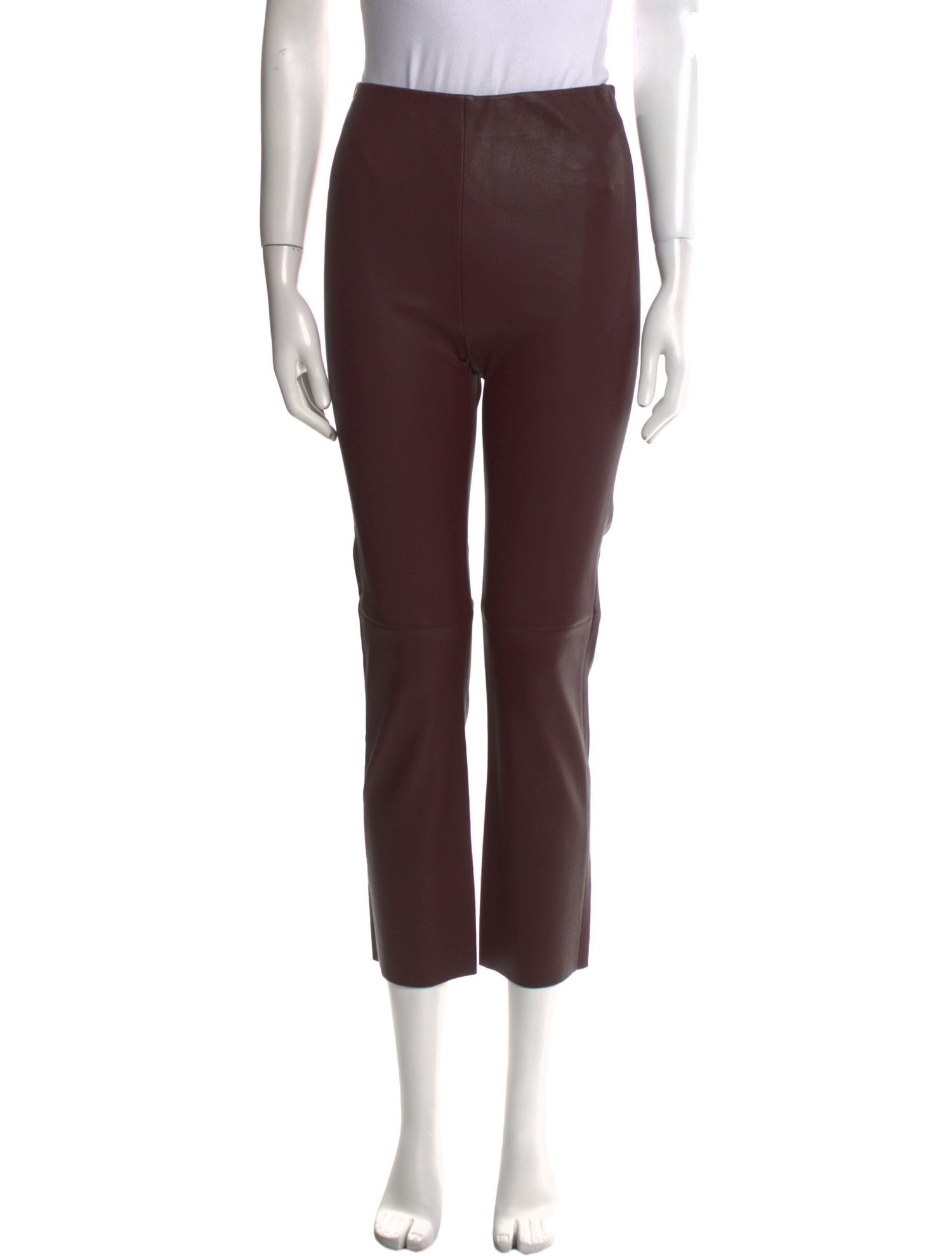 Odeeh Lamb Leather Straight Leg Pants