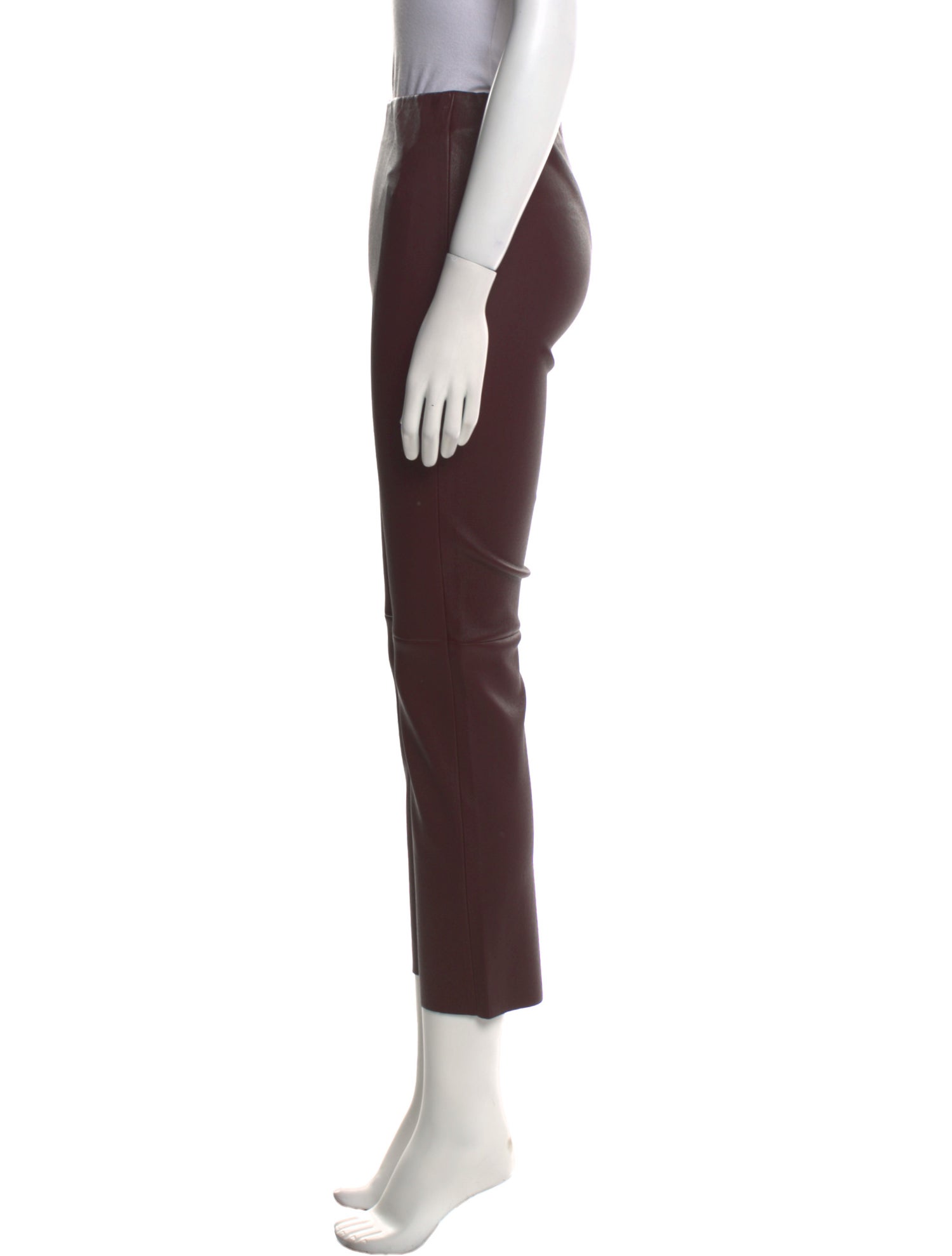 Odeeh Lamb Leather Straight Leg Pants