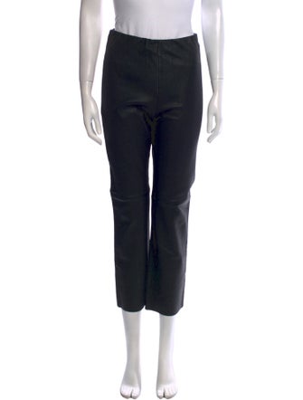 Odeeh Lamb Leather Straight Leg Pants
