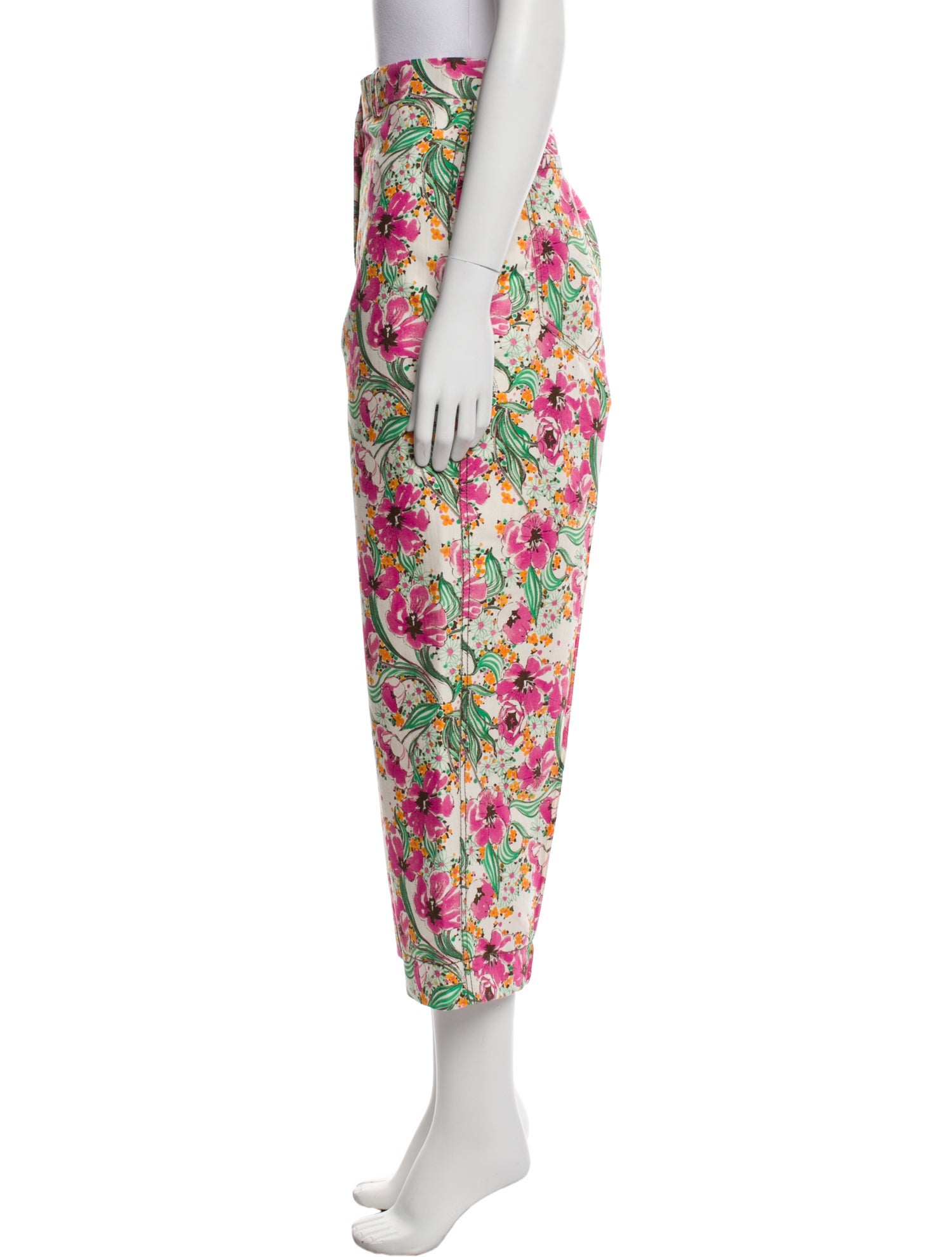 Odeeh Floral Print Straight Leg Pants w/ Tags