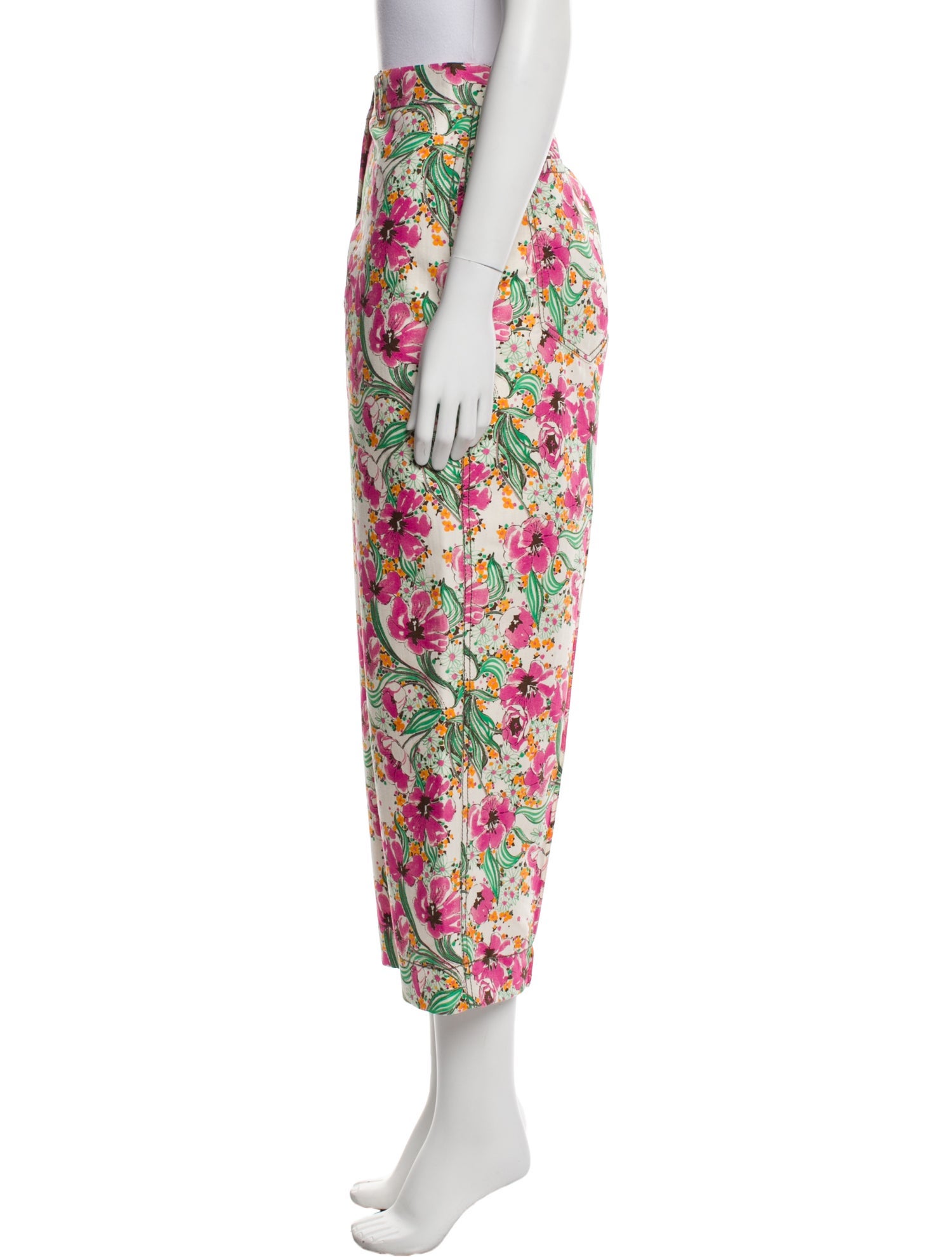 Odeeh Floral Print Wide Leg Pants w/ Tags