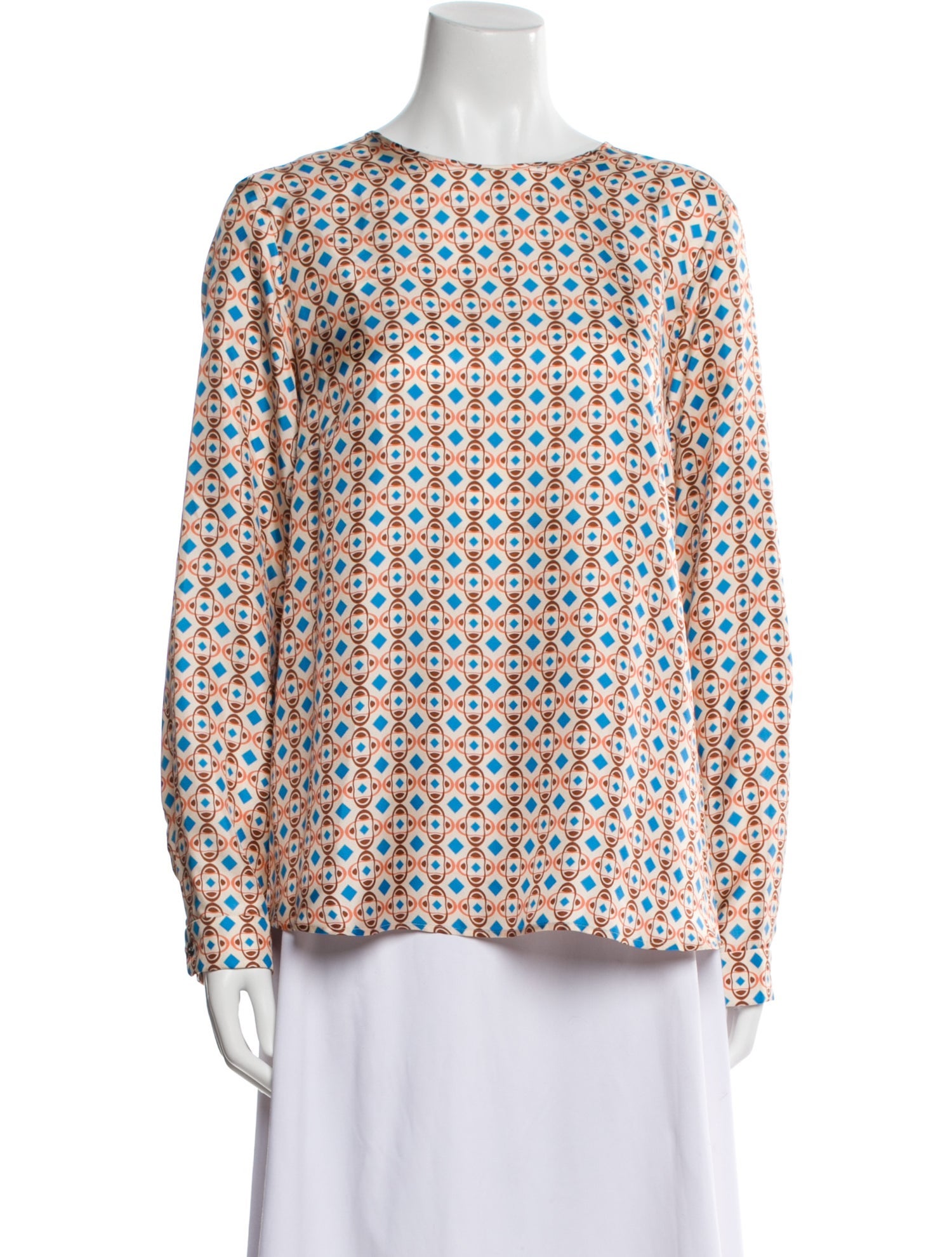 Odeeh Silk Printed Blouse w/ Tags