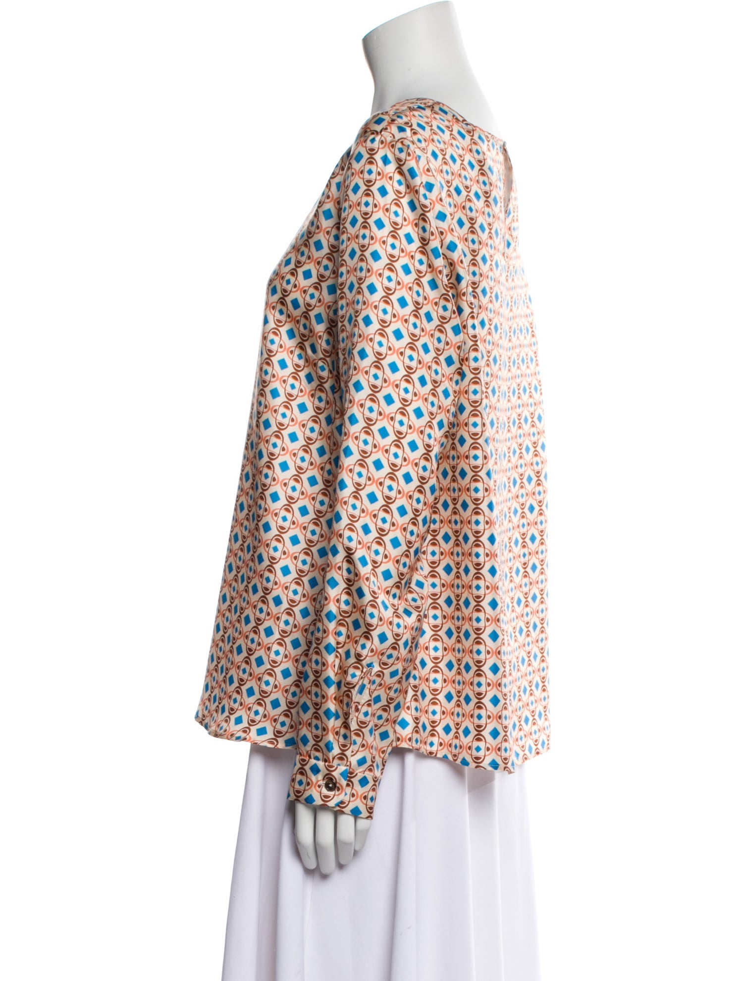 Odeeh Silk Printed Blouse w/ Tags