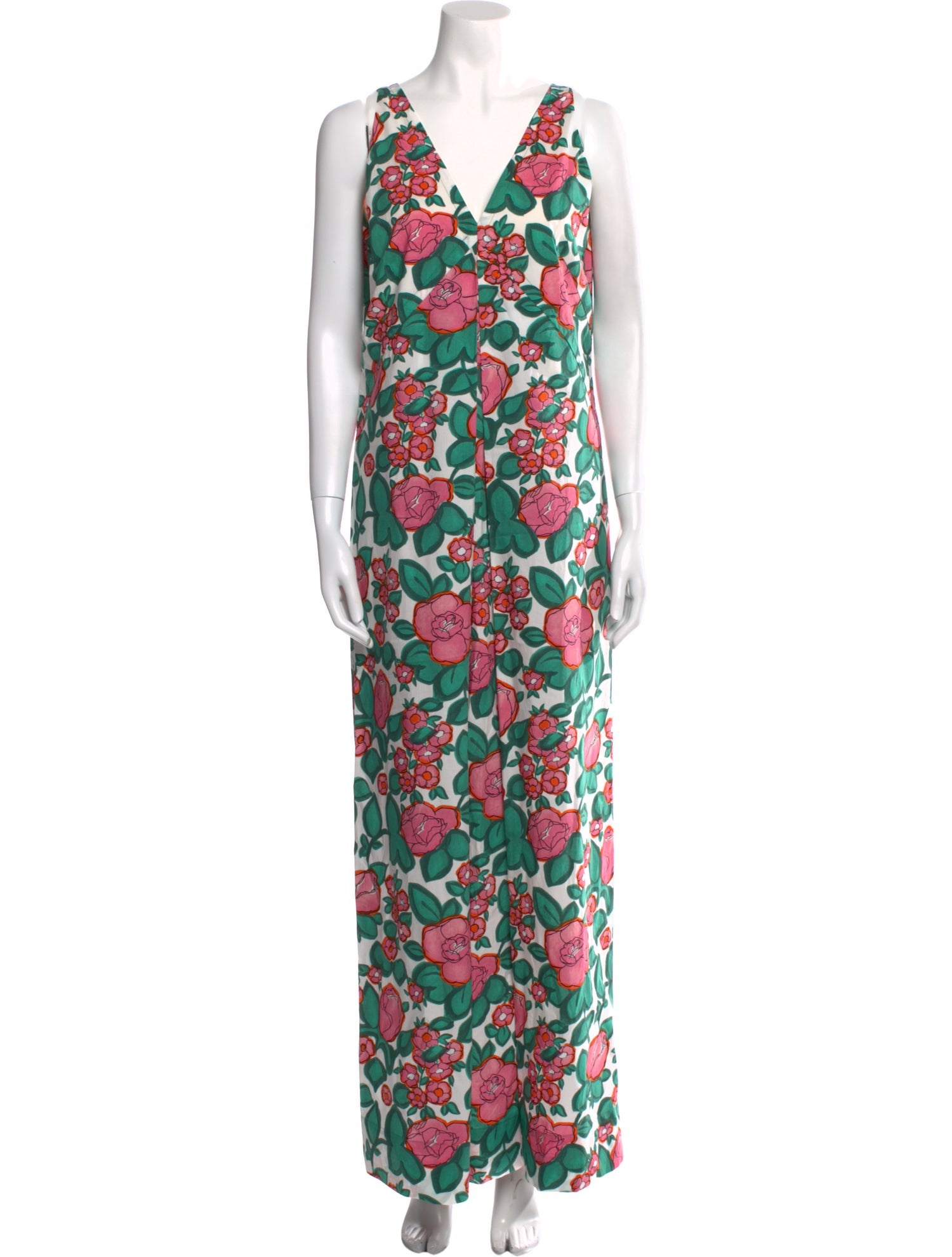 Odeeh Floral Print Long Dress w/ Tags