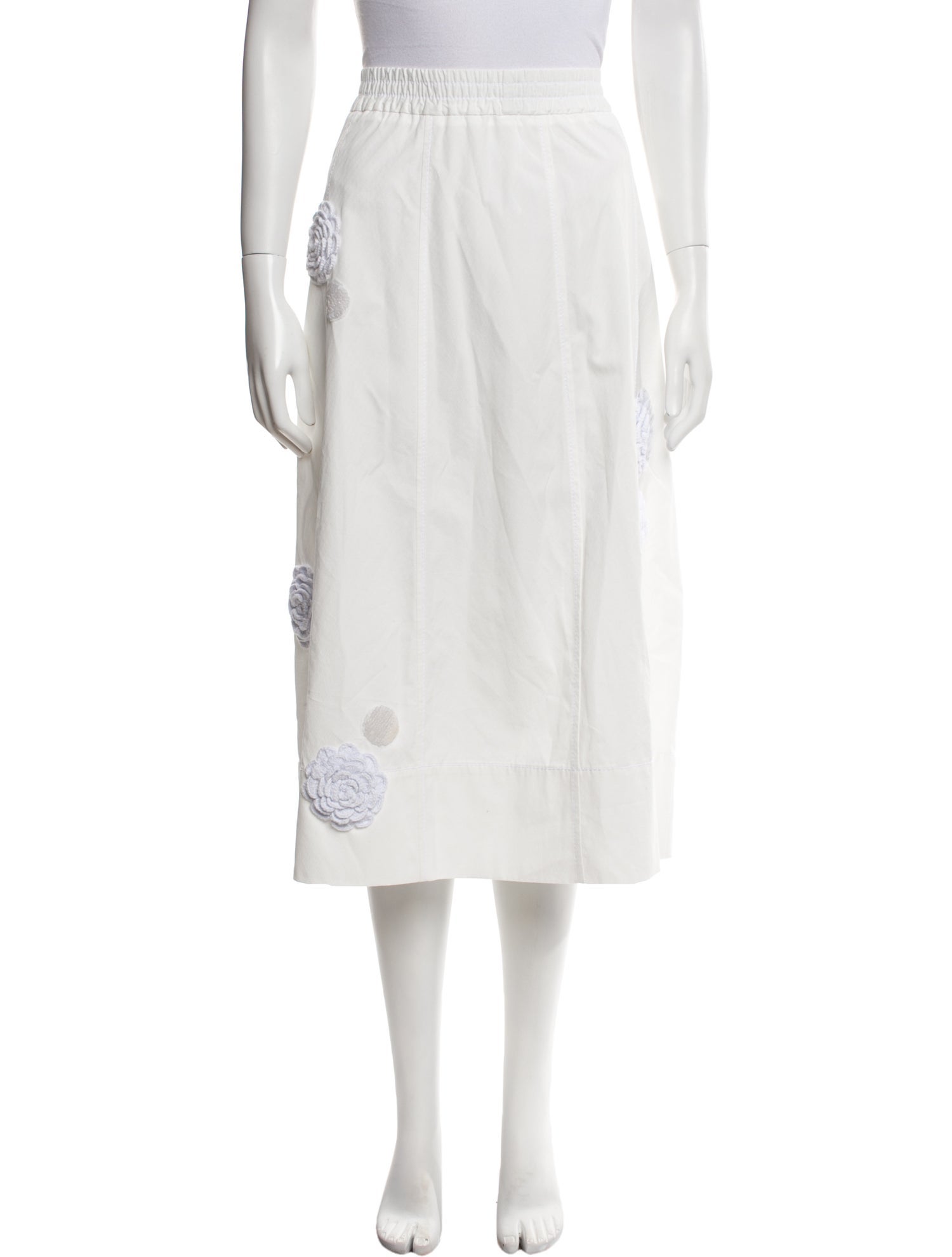 Odeeh Sequin Embellishments Midi Length Skirt