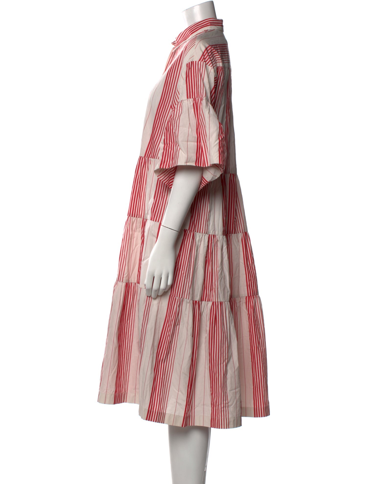 Odeeh Striped Midi Length Dress