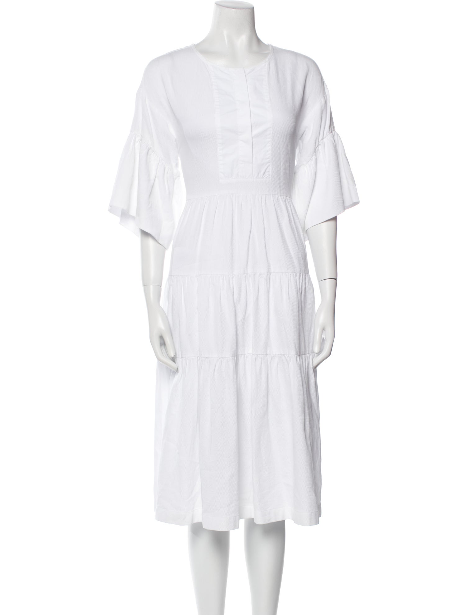 Odeeh Scoop Neck Midi Length Dress