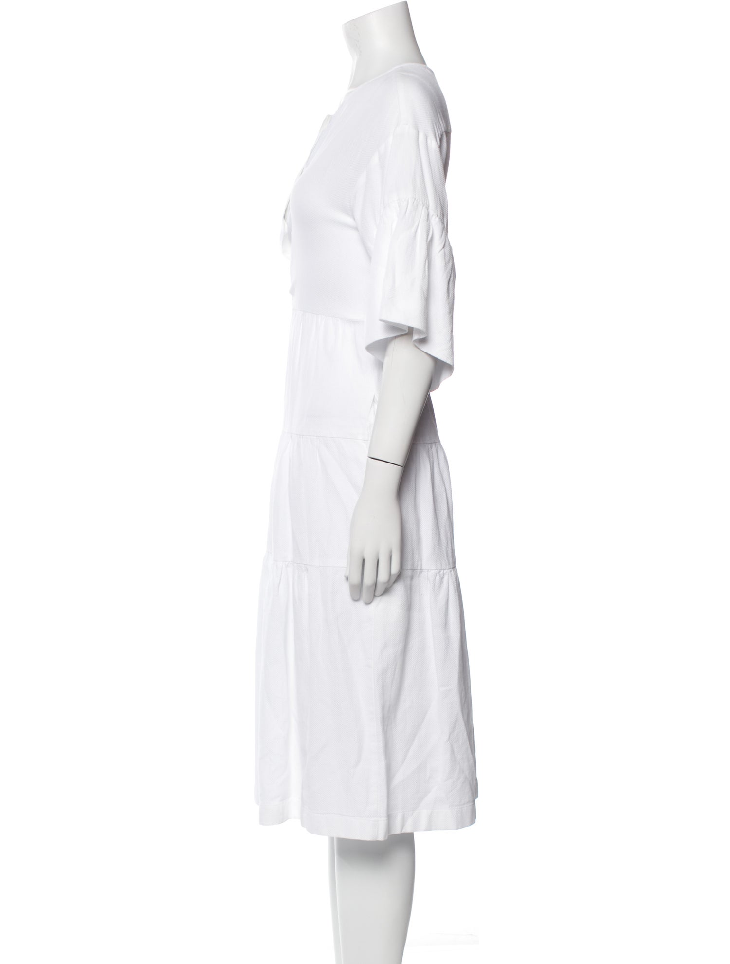 Odeeh Scoop Neck Midi Length Dress