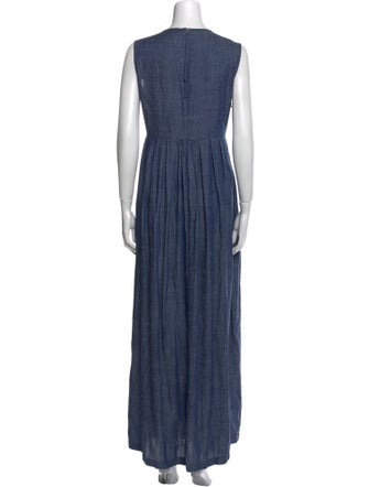 Odeeh Scoop Neck Long Dress