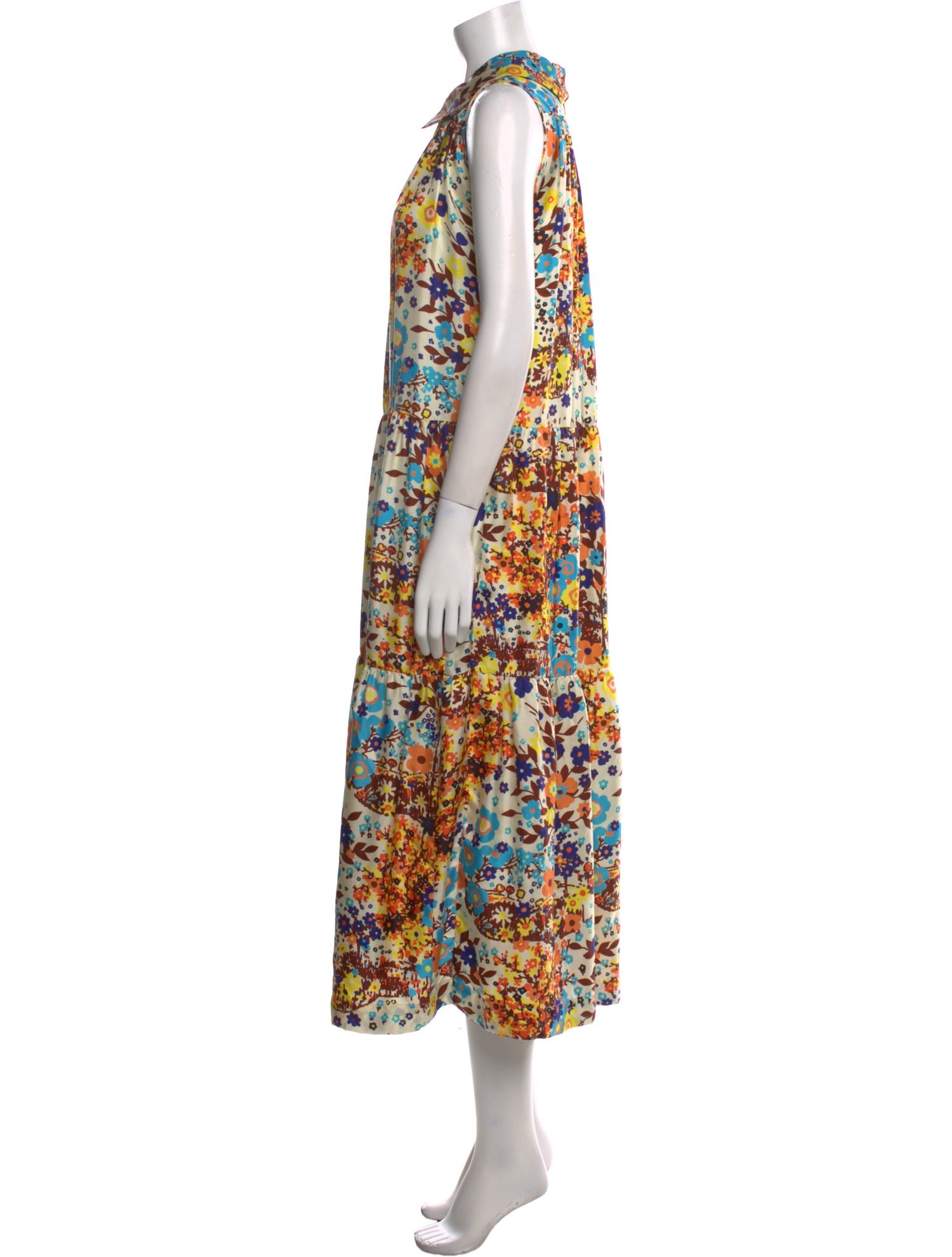 Odeeh Floral Print Long Dress