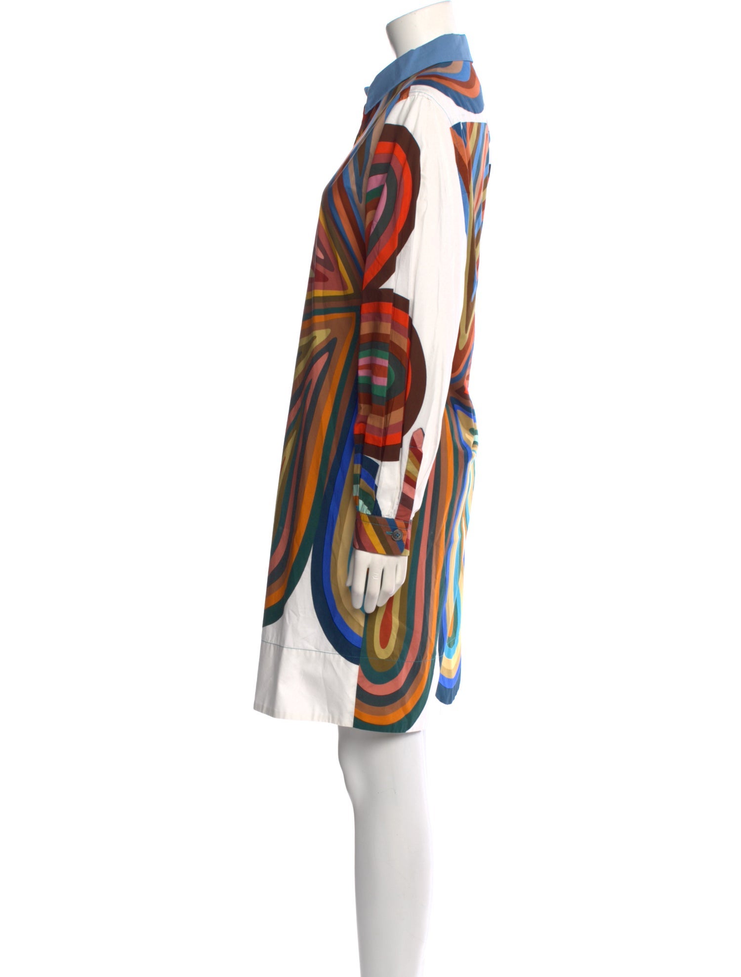 Odeeh Colorblock Pattern Knee-Length Dress