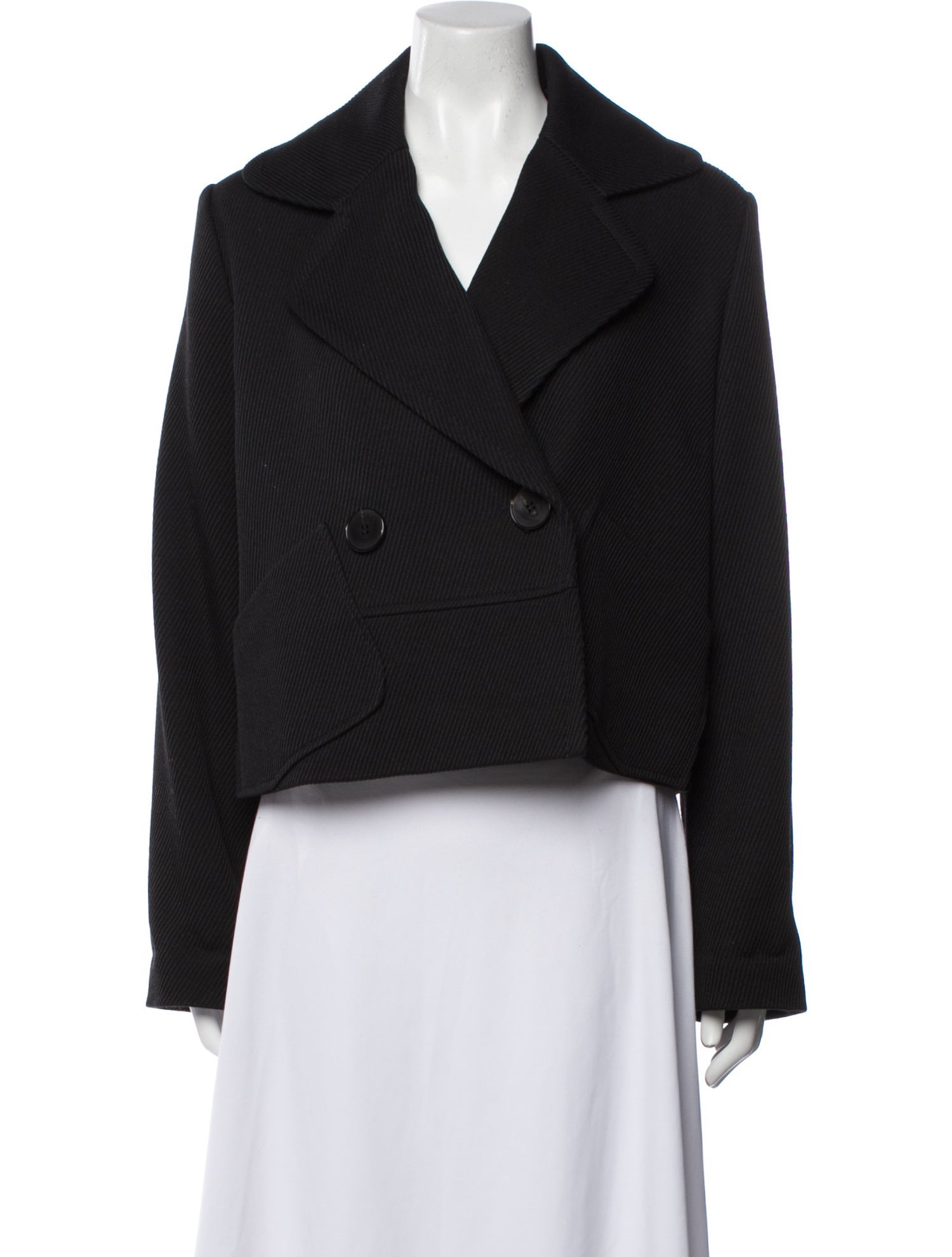 Odeeh Virgin Wool Striped Evening Jacket