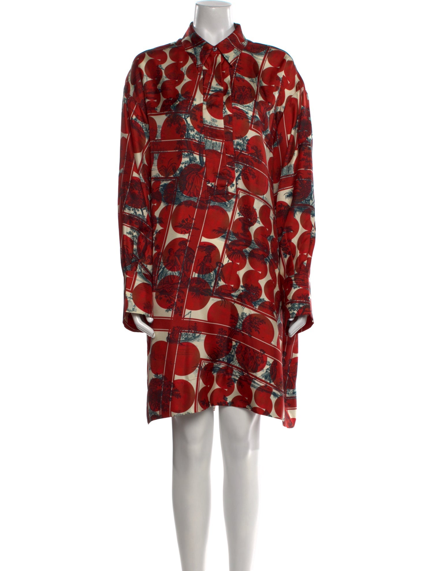 Odeeh Silk Knee-Length Dress