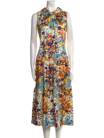 Odeeh Floral Print Long Dress