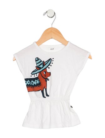 Oeuf Oeuf Girls' Graphic Sleeveless Top