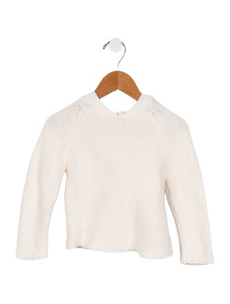 Oeuf Girls' Knit Bunny Hooded Sweater