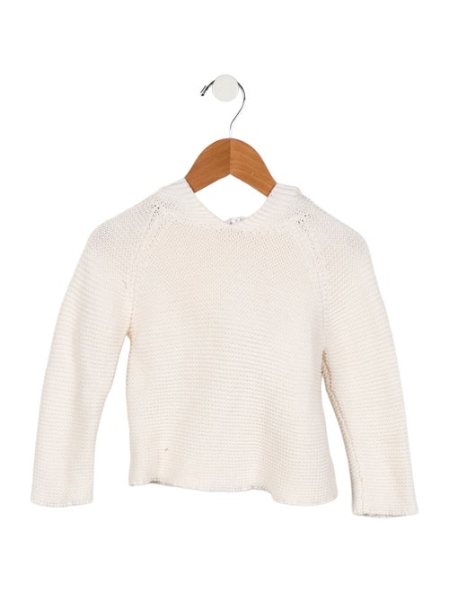 Oeuf Girls' Knit Bunny Hooded Sweater