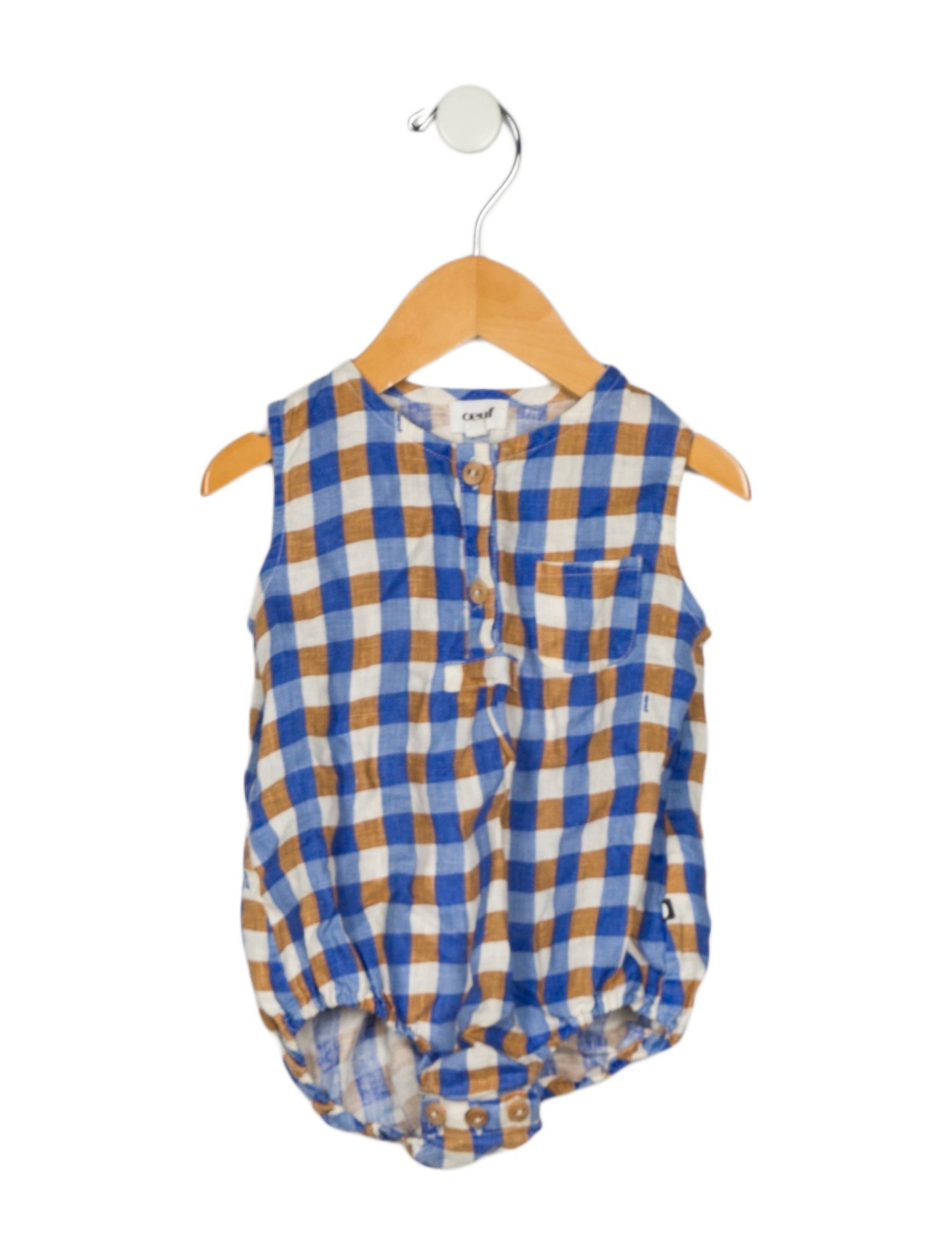 Oeuf Infant Boys' Patterned Sleeveless Onesie