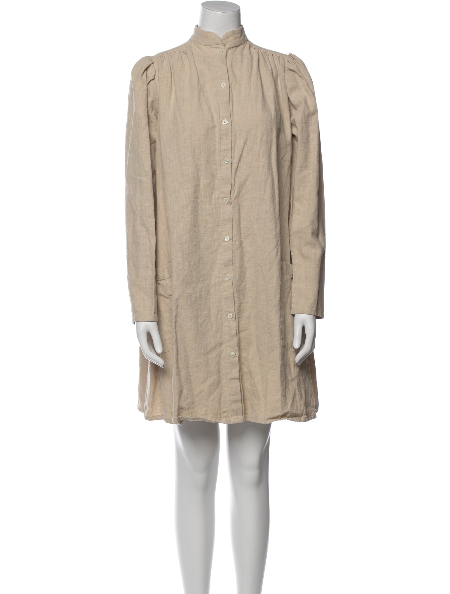 Ovate Mock Neck Mini Dress