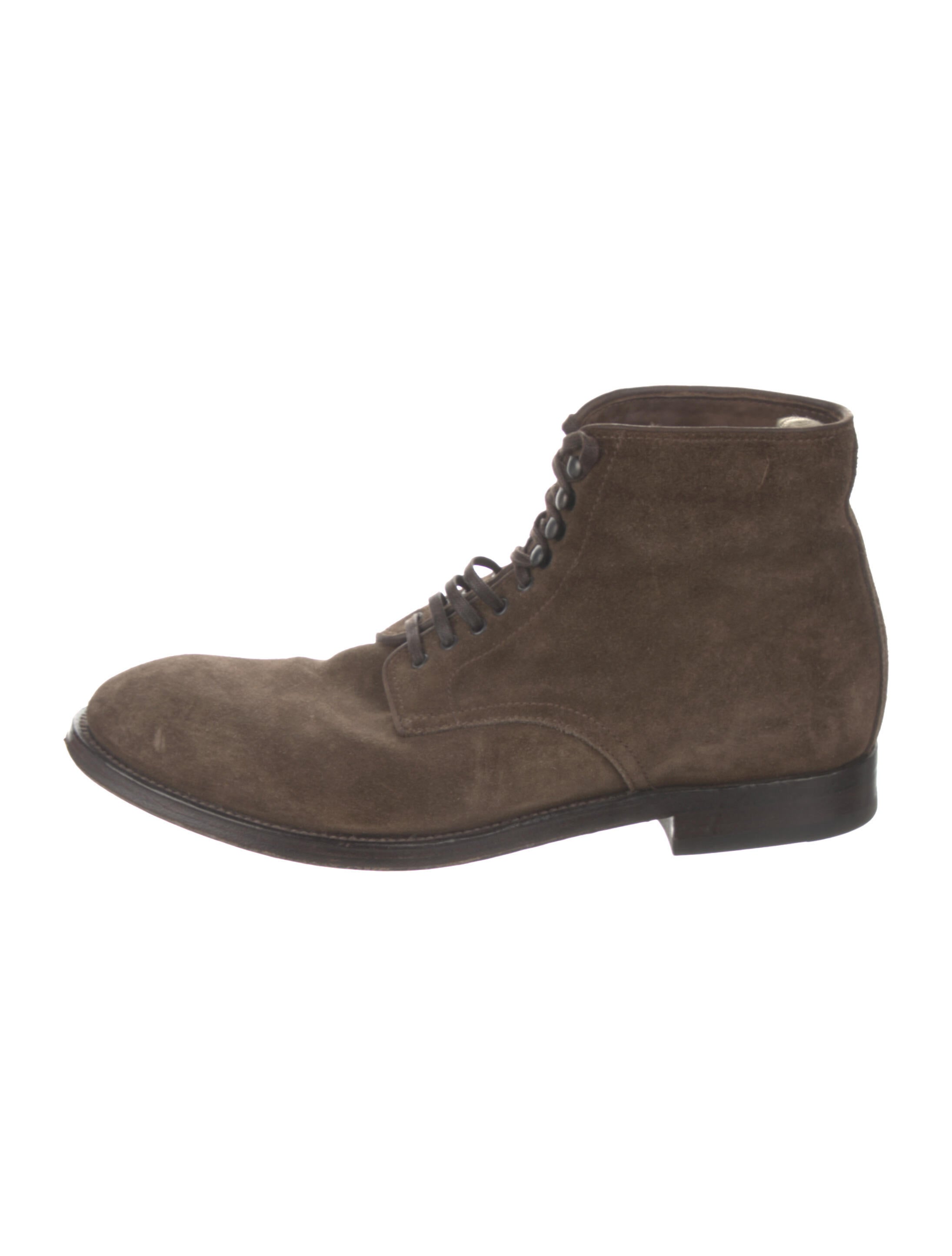 Harrys of London Green Suede Lace-Up Boots UK 42 | 8