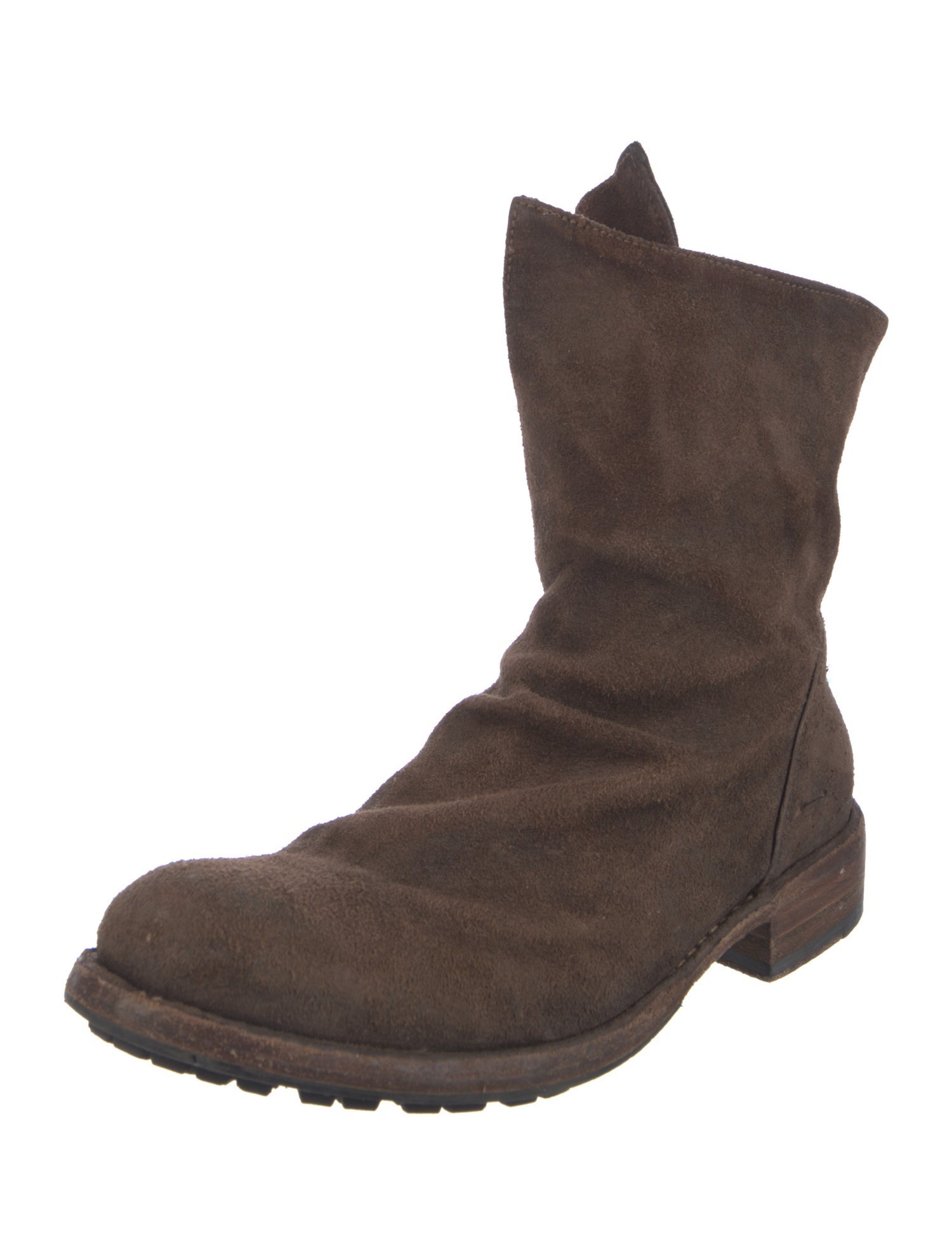 Officine Creative Suede Combat Boots