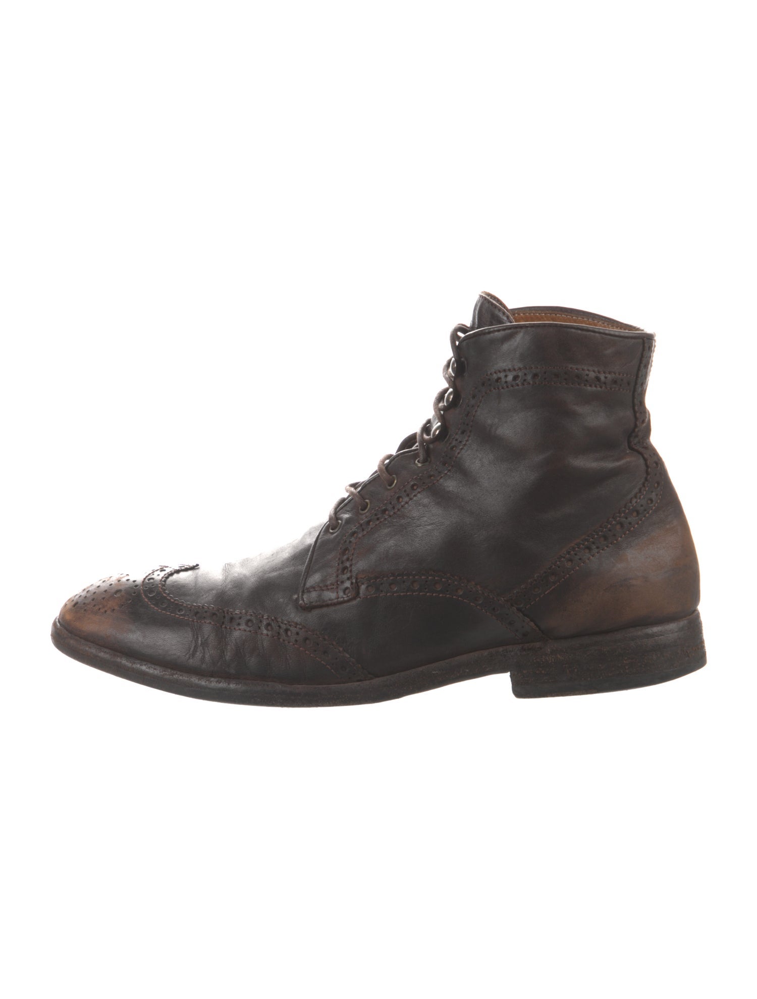 Officine Creative Leather Lace-Up Boots