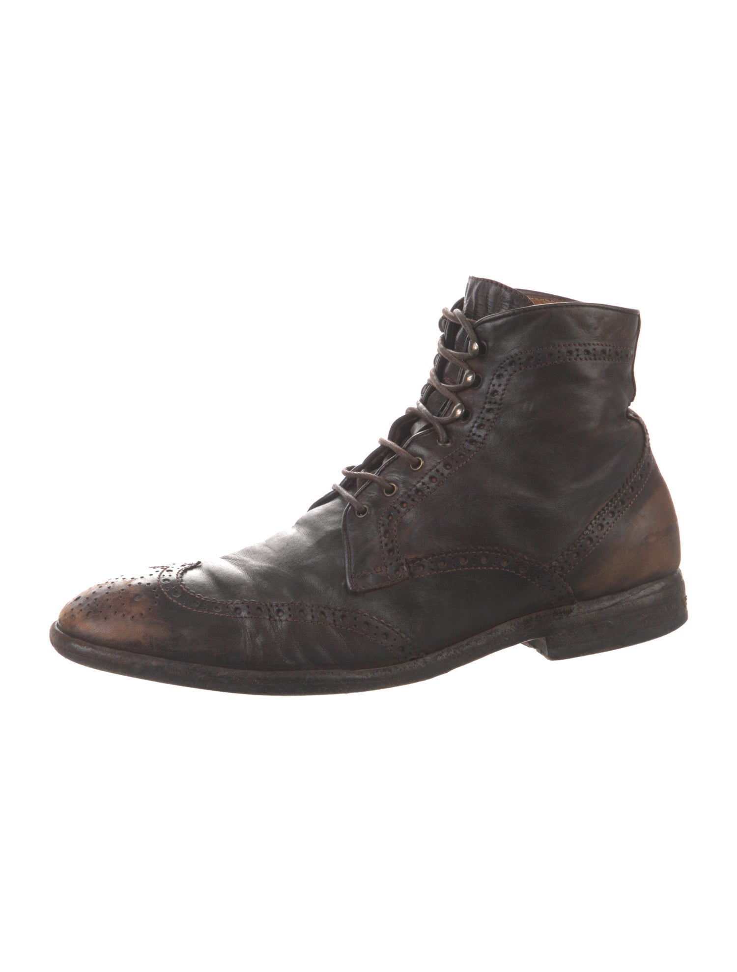 Officine Creative Leather Lace-Up Boots