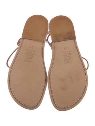 Officine Creative Leather T-Strap Sandals