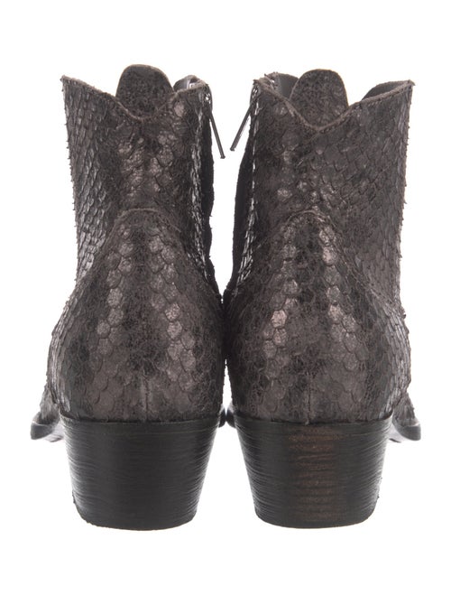 Officine Creative Leather Animal Print Western Boots