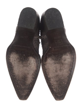 Officine Creative Leather Animal Print Western Boots