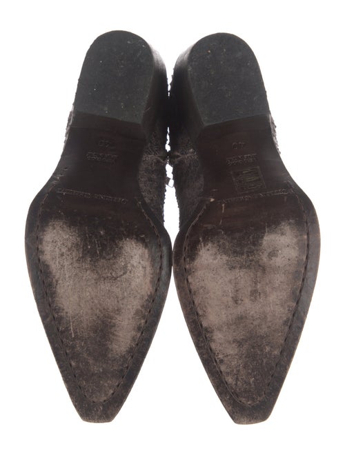 Officine Creative Leather Animal Print Western Boots