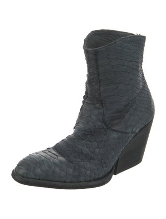 Officine Creative Embossed Leather Boots