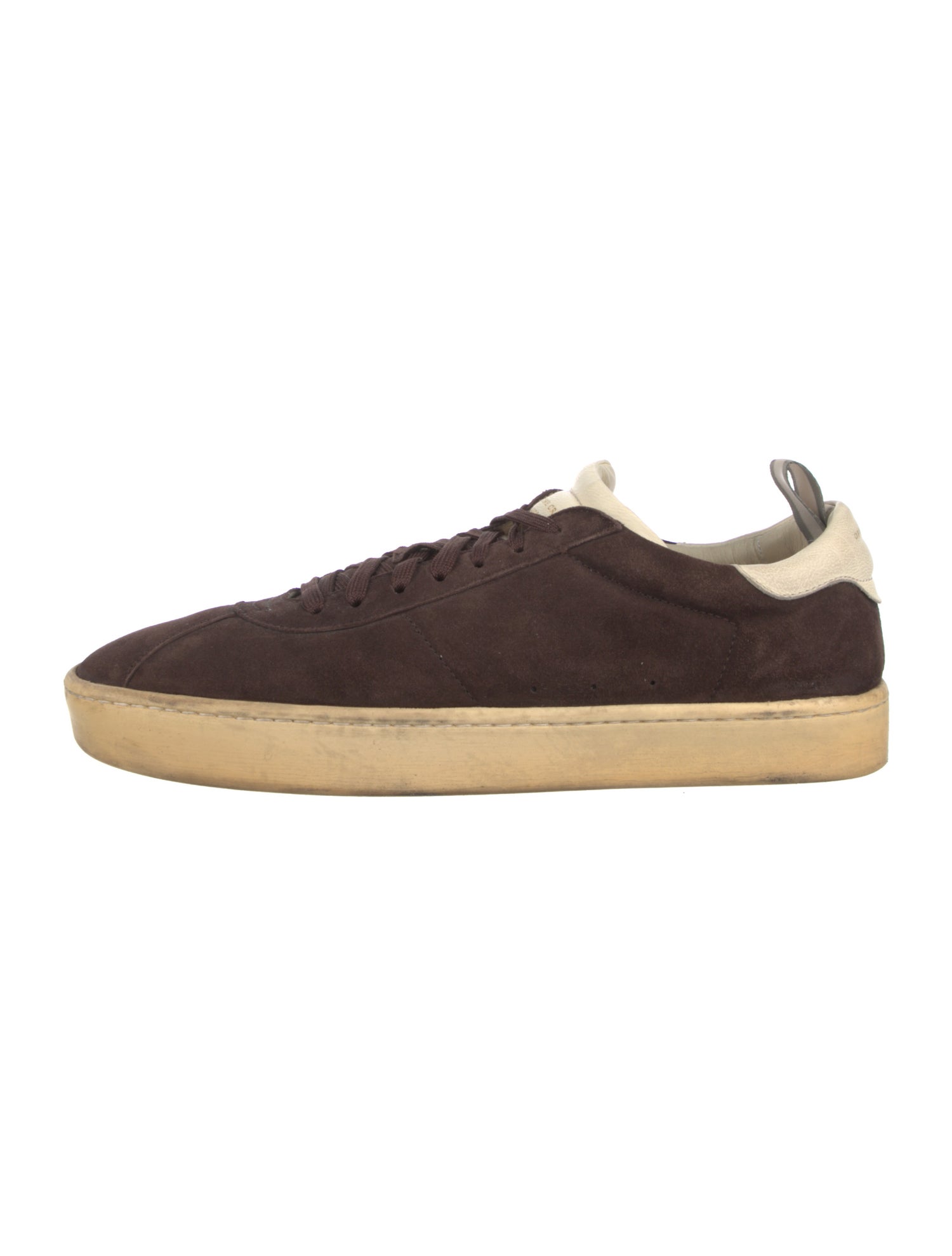Officine Creative Suede Colorblock Pattern Sneakers