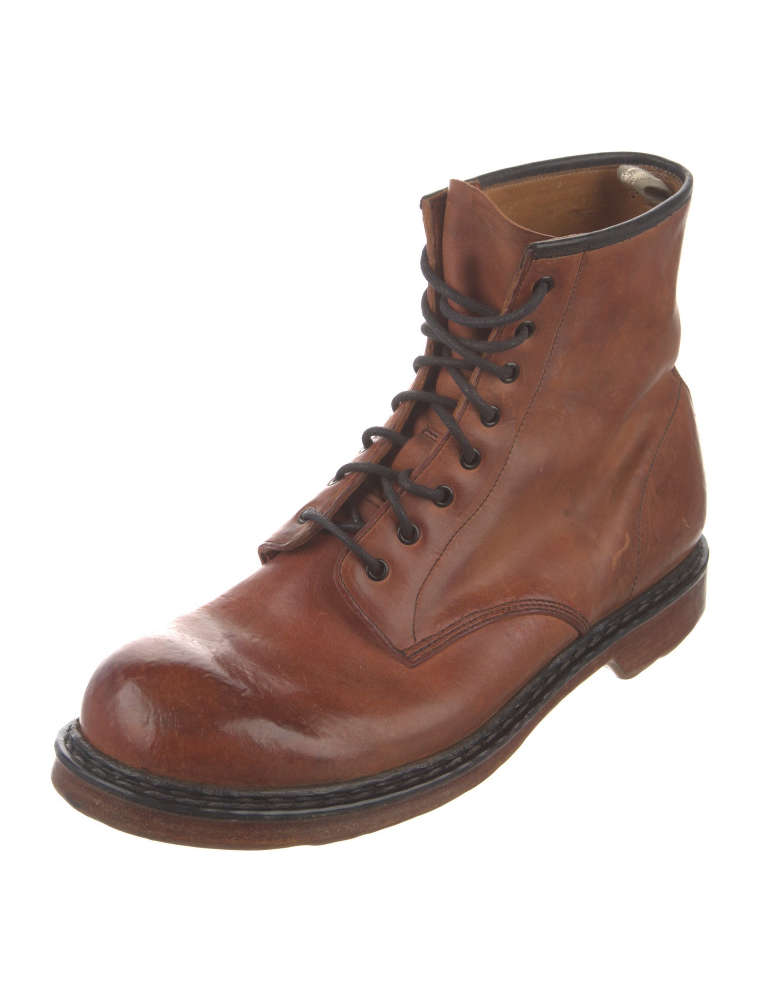 Officine Creative Leather Lace-Up Boots