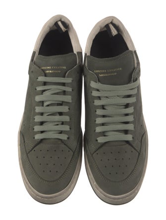 Officine Creative Suede Printed Sneakers